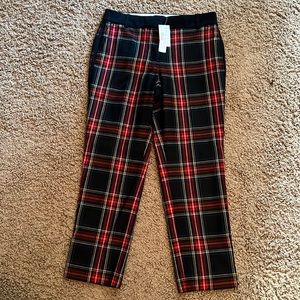 NWT Size 6 J. Crew Plaid Pant